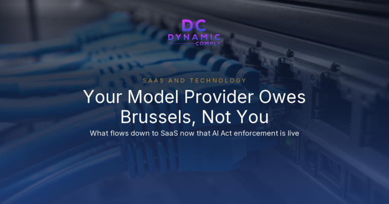 OpenAI Reported One of Three Agent Incidents to Brussels. If Your SaaS Product Runs on a Frontier API, Here Is What Actually Flows Down to You.