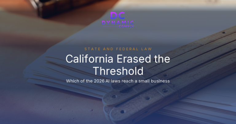 California Signed More Than 20 AI Laws by September 30. One Erased a One Million User Threshold the Day It Was Signed. Here Is Which Ones Reach a Small Business.
